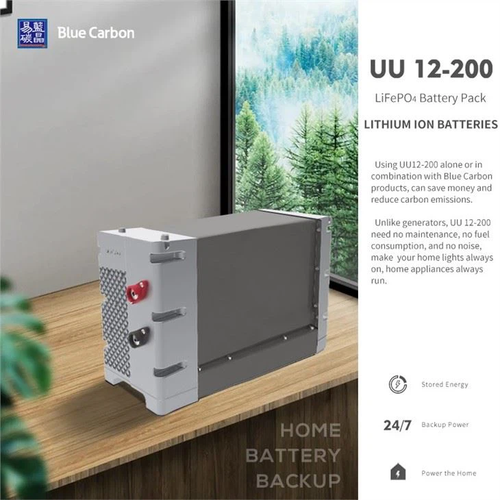 12v 200ah litíum Lifepo4 rafhlaðan til notkunar heimilis