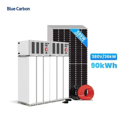 Blue Carbon Off Grid 90kWh sólarorkukerfi 36kW sólarorka í atvinnuskyni iðnaðarnotkun
