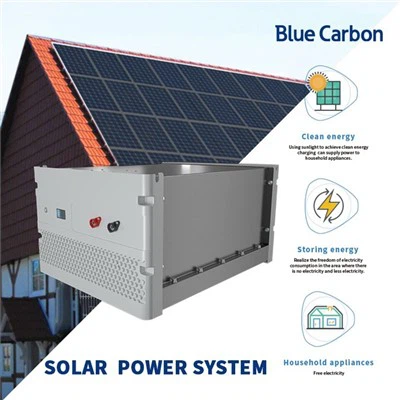 blár kolefnislífeyrir4 5kwh 10kwh 20kwh 48v 200ah 250ah 300ah staflanlegur flóðaflötur Lithium rafhlaða fyrir sólargeymsla